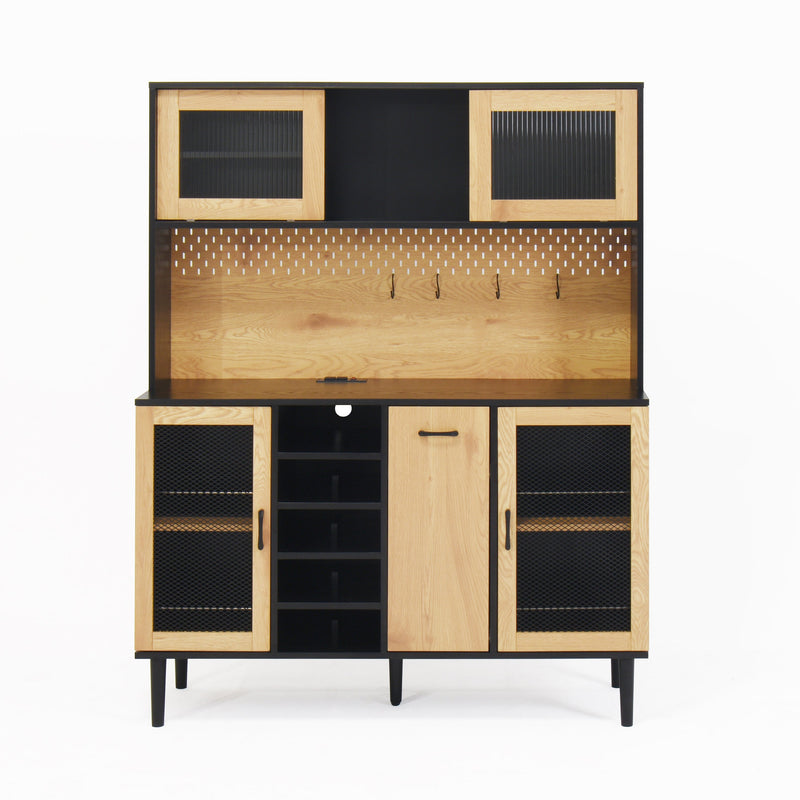 59 "H Buffet Side Cabinet w/ Storage Door and Power Outlet