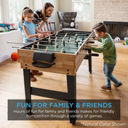 2X4Ft 10-In-1 Combo Game Table Set W/ Hockey, Foosball, Pool, Shuffleboard, Ping Pong - Arcade