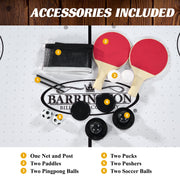 Combo Game Table – Foosball, Air Hockey, Table Tennis & More – Multi Game Table for Home or Game Room by