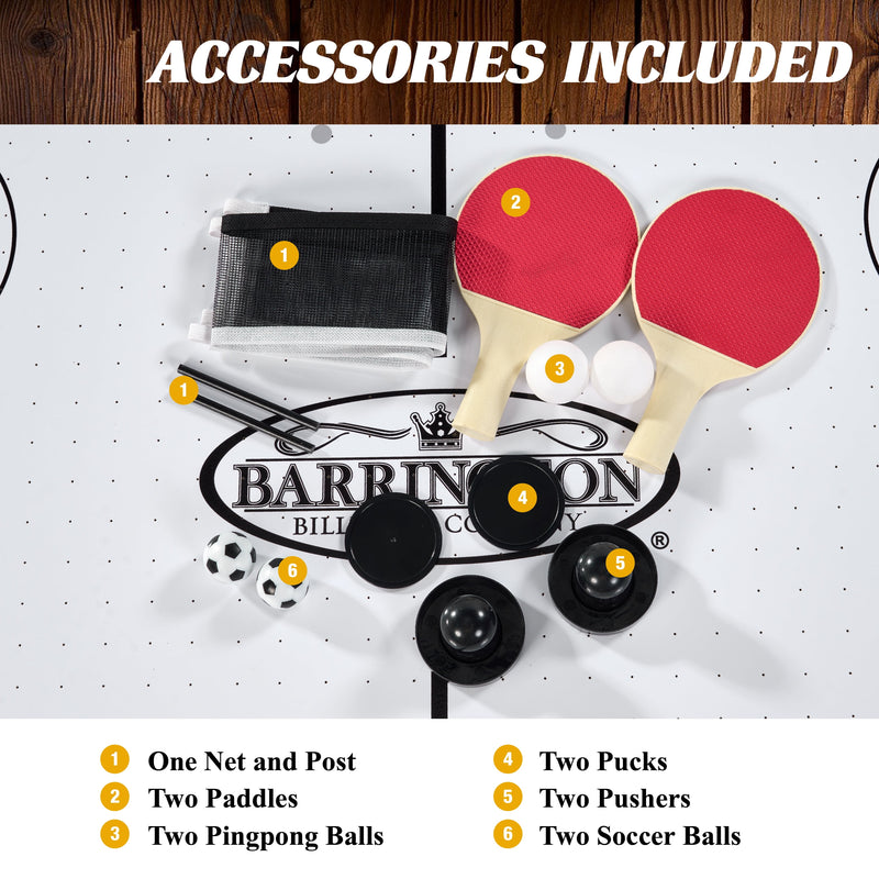 Combo Game Table – Foosball, Air Hockey, Table Tennis & More – Multi Game Table for Home or Game Room by