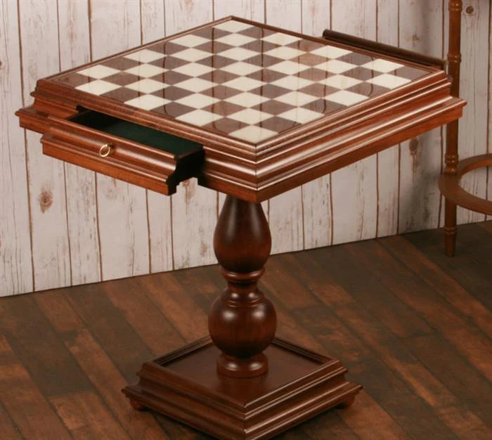 23.5" Italian Marble Chess Table