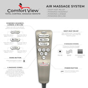 Paladin Home Theater Seating, Heat & Massage, Powered Headrest, Powered Lumbar, Italian Leather, Powered Recline, Row of 4 Middle Loveseat, Brown