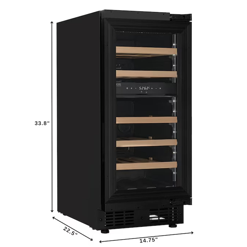Reserve 14.8-In W 23 -Bottles Panel Ready Dual Zone Cooling Built-In Indoor Wine Cooler
