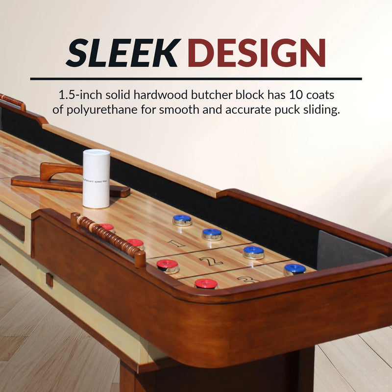 Merlot 12-Ft Shuffleboard Table