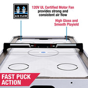 60" Air Hockey Table Set with Overhead Electronic Scorer, by