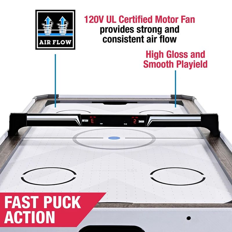 60" Air Hockey Table Set with Overhead Electronic Scorer, by