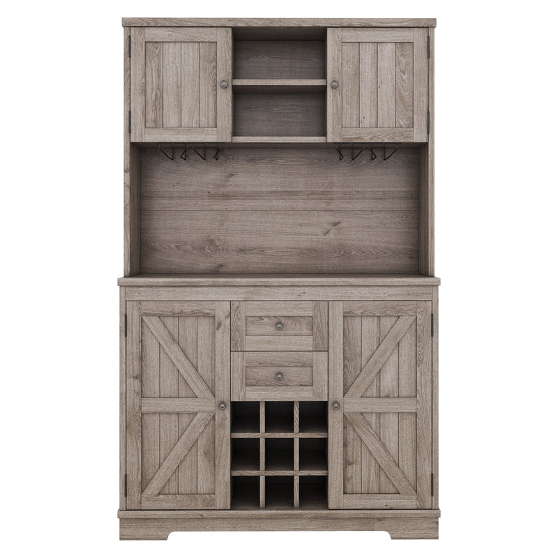 Freestanding Farmhouse Bar Cabinet