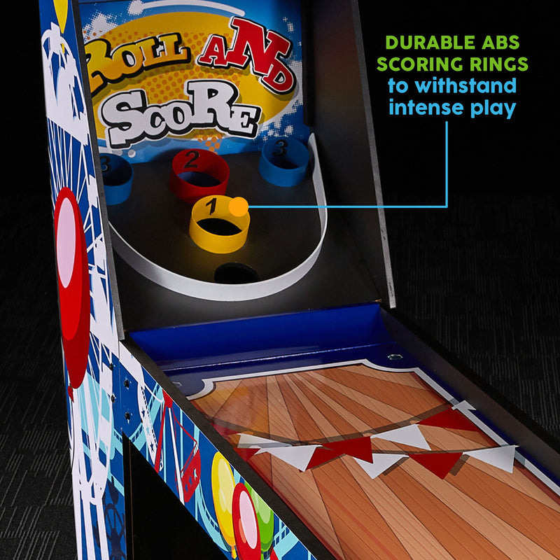 7.3 Ft. Roll and Score Compact Arcade Game, Blue by