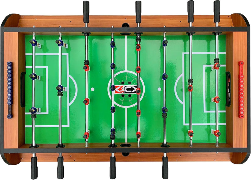 Triplex 55" 3-In-1 Swivel Multi Game Table – Foosball, Air Hockey & Billiards Combo – Telescopic Rods, Premium Accessories & Durable Design for Home Game Rooms