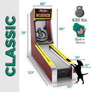 Classic - Commerical Arcade Table Machine Game for Home Basement Recreation Room - Nostalgic Classic Fun of Roll and Score - Made in the USA