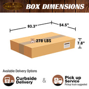 7.5 Ft Billiard Pool Table with Cue Rack, Dartboard, and Game Accessories, Burgundy, by