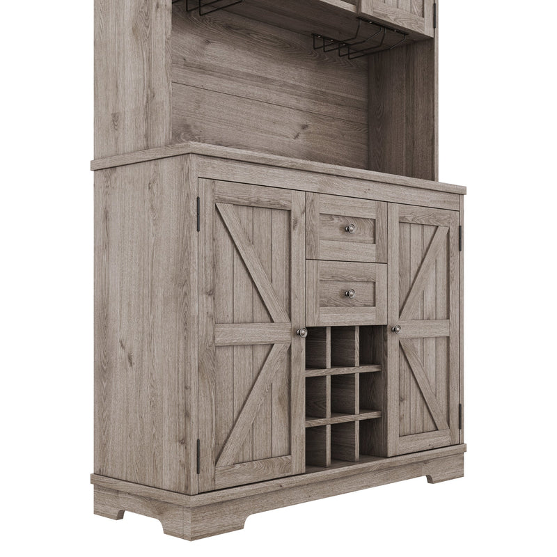 Freestanding Farmhouse Bar Cabinet