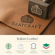 Apex Home Theater Seating, Living Room, Powered Headrest, Powered Lumbar, Powered Recline, Italian Leather, USB Charging, Row of 2, Brown