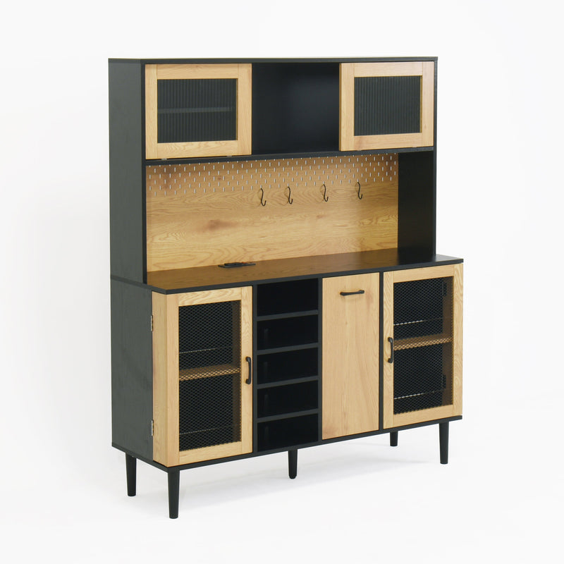 59 "H Buffet Side Cabinet w/ Storage Door and Power Outlet