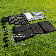 Indoor Golf Simulators Enclosure 10 X 8FT with HD Impact Screen & Durable Aluminum Frame,30 Minutes Quick Setup Golf Simulators Equipment for Home, Backyard & Garage.