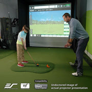 Golf Simulator Impact Screen 13 Ft X 10 Ft – Enclosed Golf Hitting Screen for Training & Multi-Sport Simulation, Golfsim Bay, GSB13X10-IPW1145