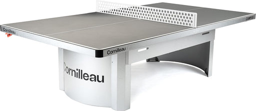 Outdoor 510 Fixed Campus Ping-Pong Table for Communities and Schools (Camping, Parks, Etc) - Competition Bounce (Blue or Grey 7Mm) - FFTT Leisure and School Approval (Grey)