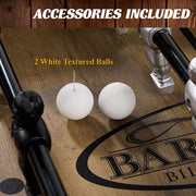 58 In. Coventry Foosball Table, Durable Metal Legs and Stylish Design with Tabletop Sports Soccer Balls