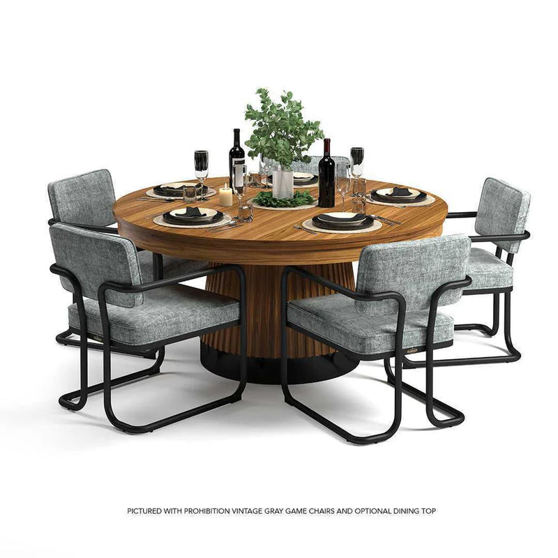 PRO60DIN - Dining Top for Prohibition 60" Poker Table (Walnut)