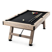 Uimoso 7Ft Billiards Table Pool Table Set Black Cloth for Family Game Room