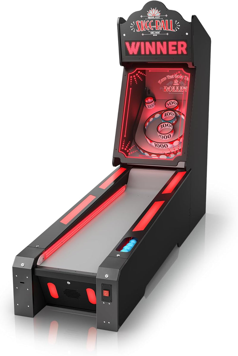 Glow - Illuminating Arcade Table Machine Game for Home Basement Recreation Room - Nostalgic Classic Fun of Roll and Score - Made in the USA
