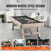Uimoso 7Ft Billiards Table Pool Table Set Black Cloth for Family Game Room