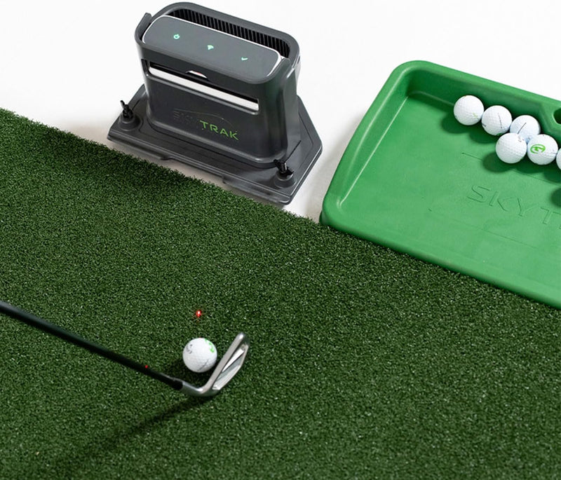 ST+ Golf Simulator – Ultimate Studio Package | Home Golf Simulator with Launch Monitor, Mat, Net & Screen