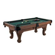 7.25 Ft Winstead Pool Table - Full Size Billiard Table with Complete Accessories Set, Green, by