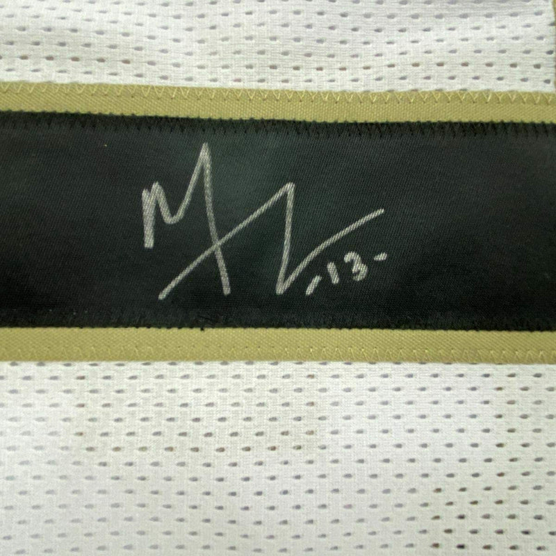 Framed Autographed/Signed Michael Thomas 35x39 New Orleans White Football Jersey JSA COA