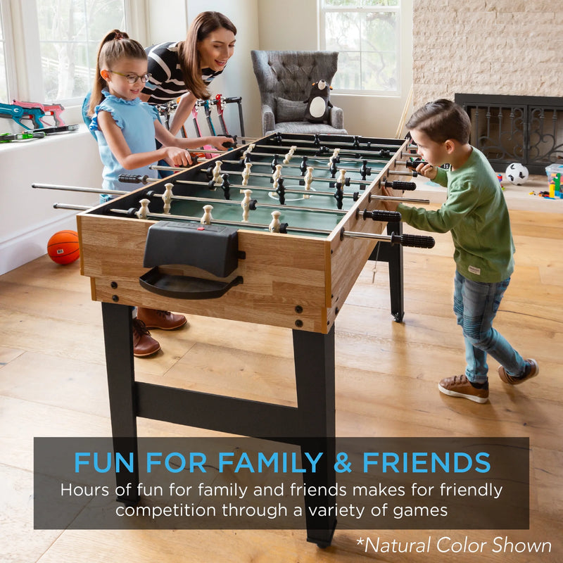 2X4Ft 10-In-1 Combo Game Table Set W/ Hockey, Foosball, Pool, Shuffleboard, Ping Pong - Gray