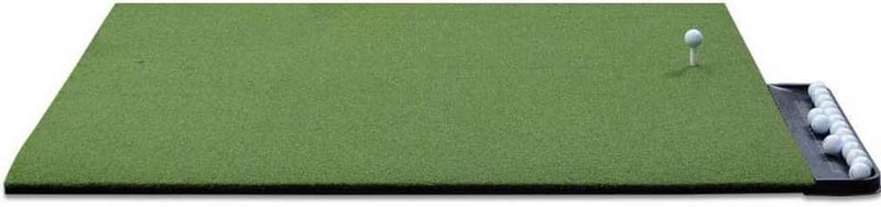 Golf Indoor Simulator Practice Bay with Hitting Green for 9 Ft Ceiling Height