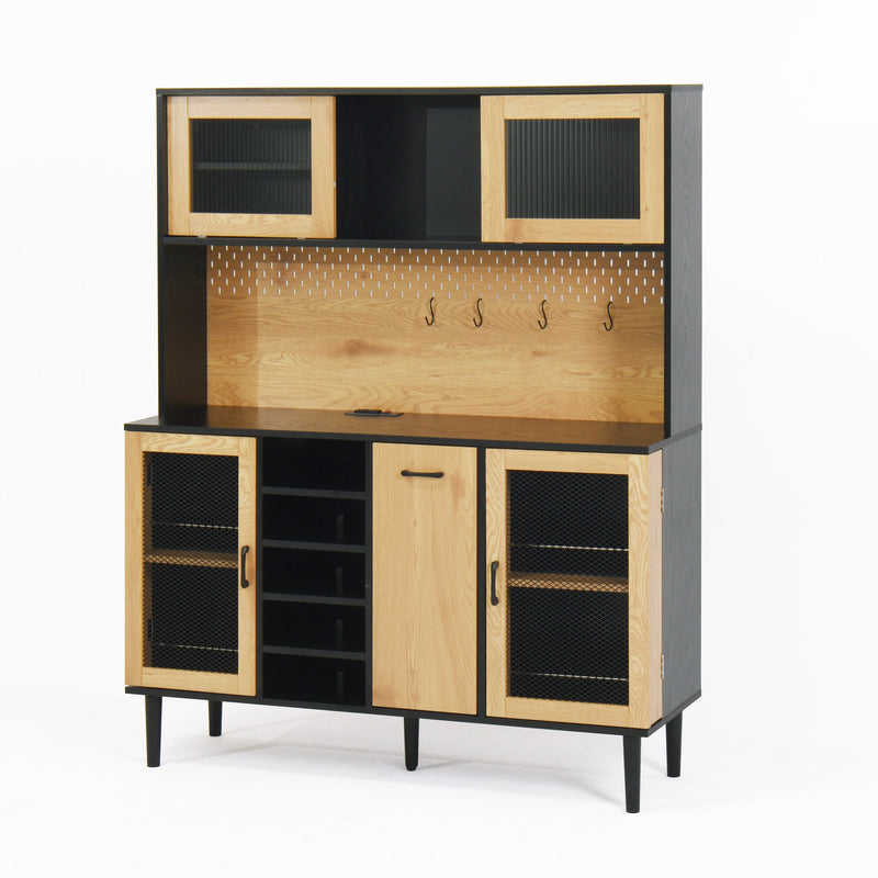 59 "H Buffet Side Cabinet w/ Storage Door and Power Outlet