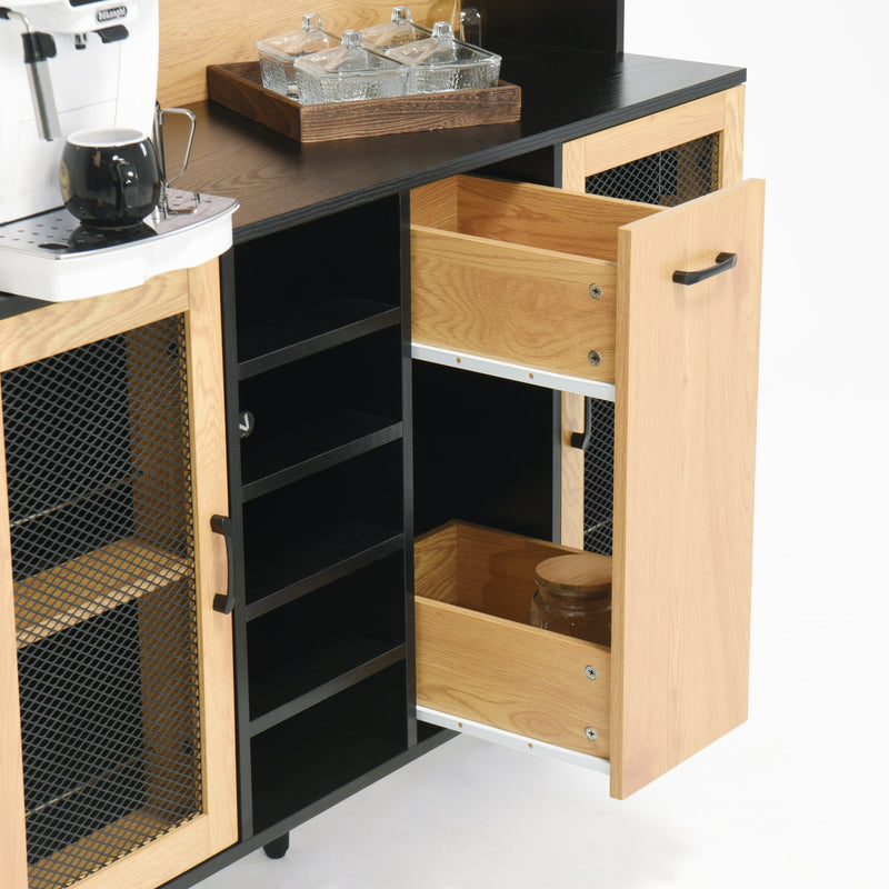 59 "H Buffet Side Cabinet w/ Storage Door and Power Outlet