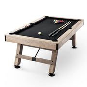 Uimoso 7Ft Billiards Table Pool Table Set Black Cloth for Family Game Room