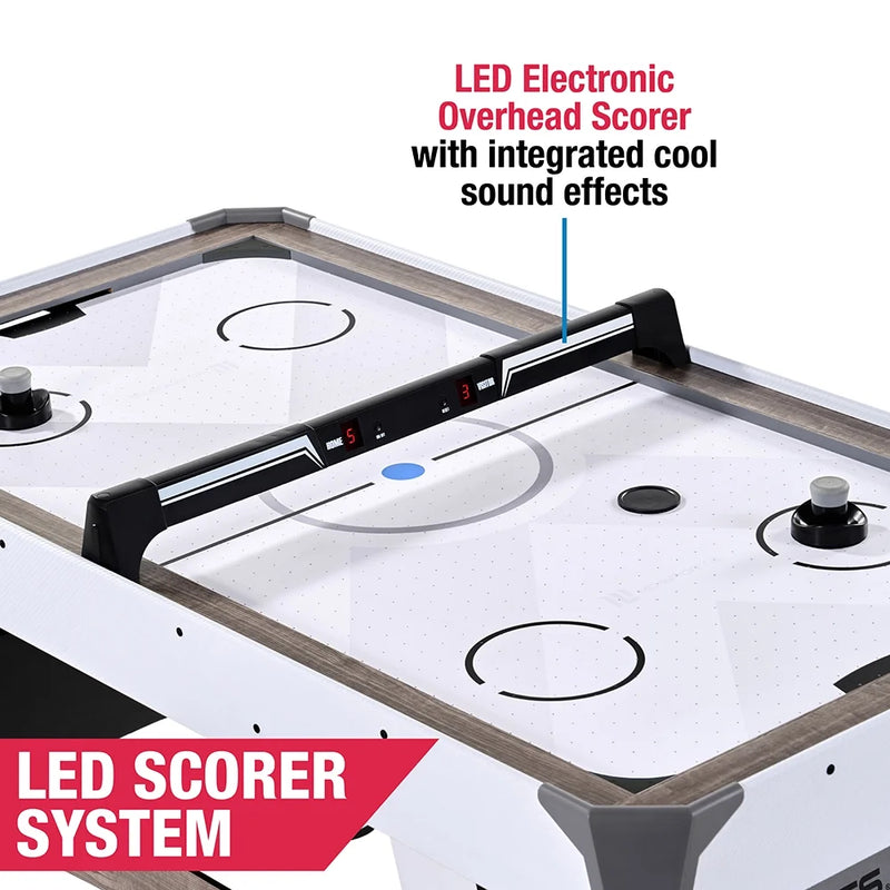 60" Air Hockey Table Set with Overhead Electronic Scorer, by