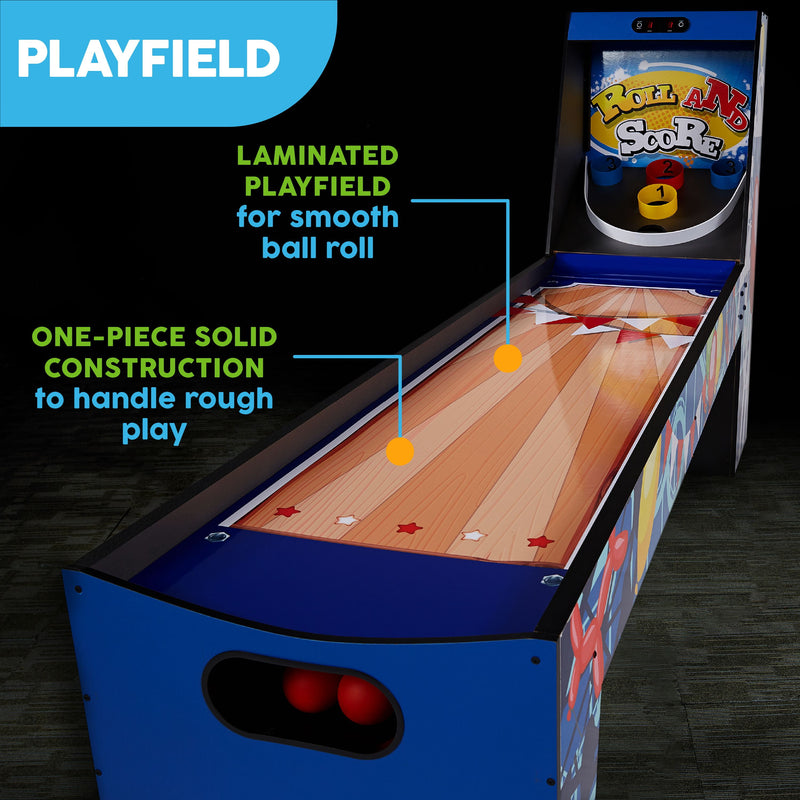 7.3 Ft. Roll and Score Compact Arcade Game, Blue by
