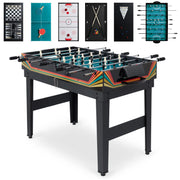 2X4Ft 10-In-1 Combo Game Table Set W/ Hockey, Foosball, Pool, Shuffleboard, Ping Pong - Arcade