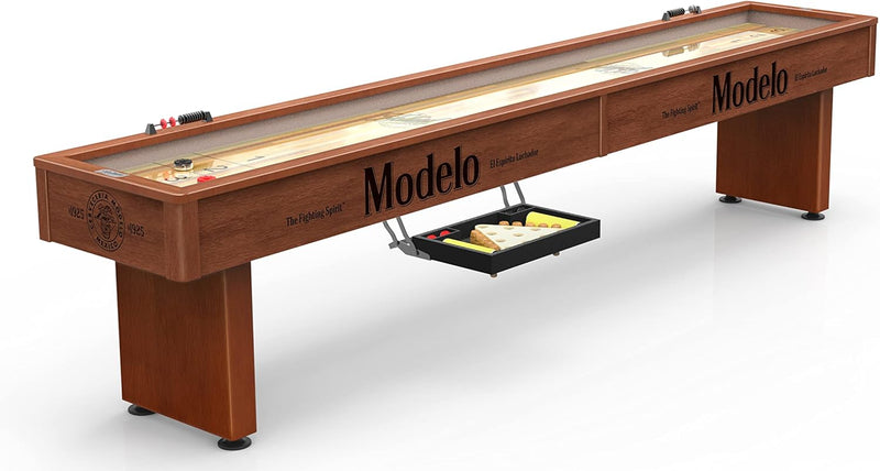 Co. Indoor/Outdoor/Patio Modern Home Office Sports Game Modelo 12' Shuffleboard Table - Chardonnay