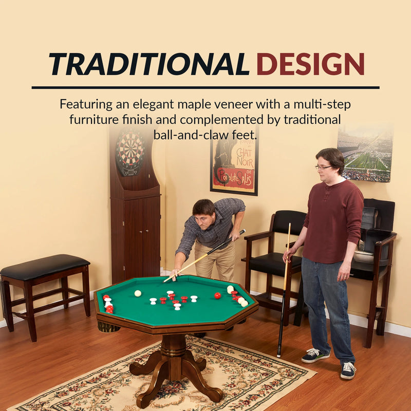 Kingston Walnut 3-In-1 Poker Table