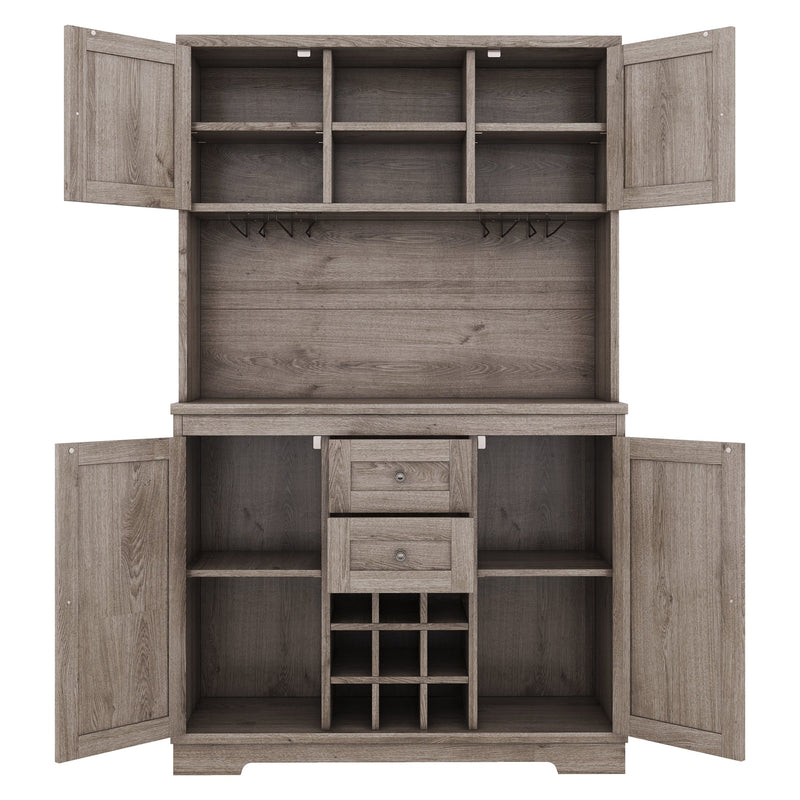 Freestanding Farmhouse Bar Cabinet