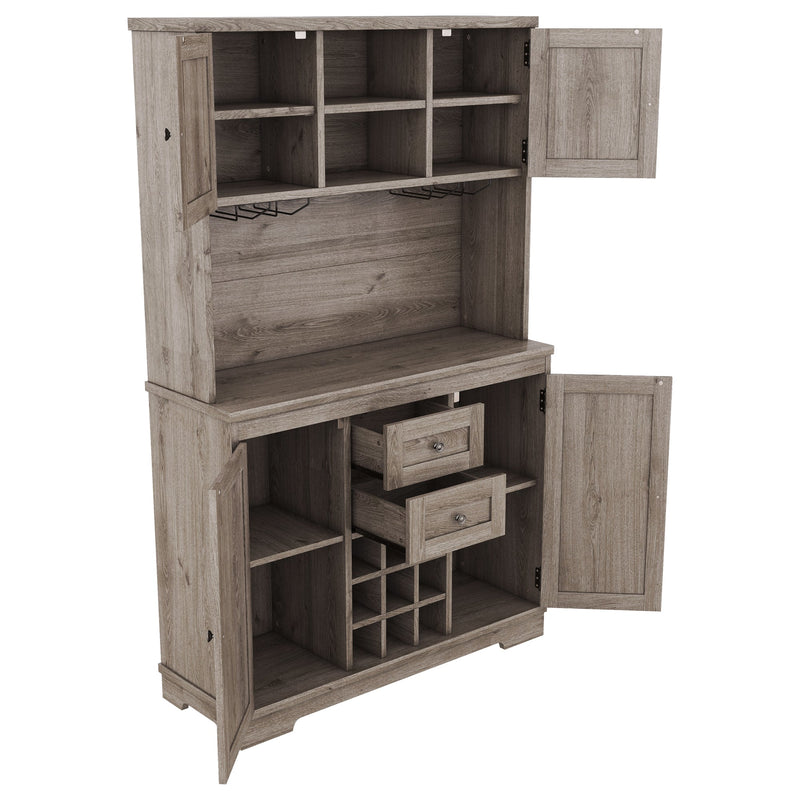 Freestanding Farmhouse Bar Cabinet