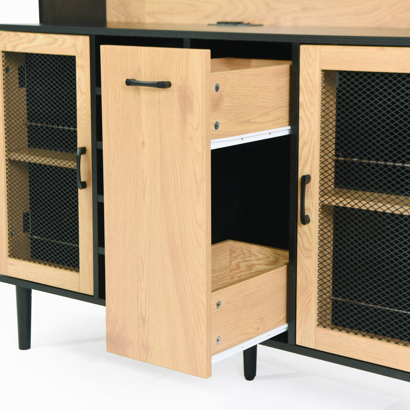 59 "H Buffet Side Cabinet w/ Storage Door and Power Outlet