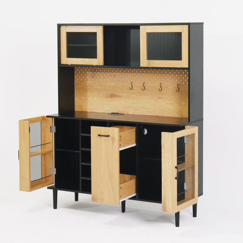59 "H Buffet Side Cabinet w/ Storage Door and Power Outlet
