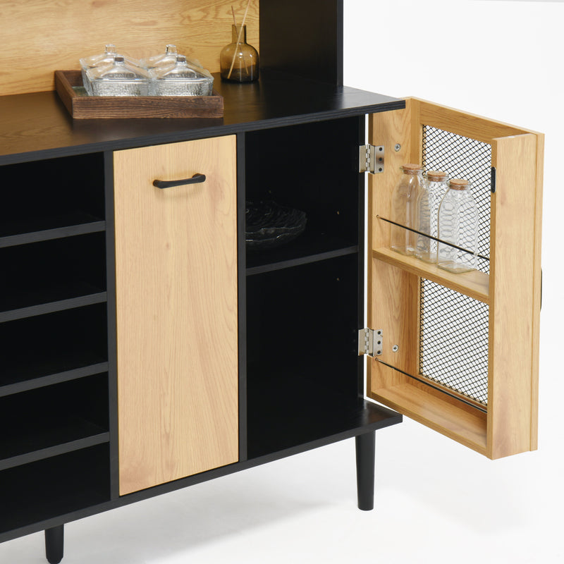 59 "H Buffet Side Cabinet w/ Storage Door and Power Outlet
