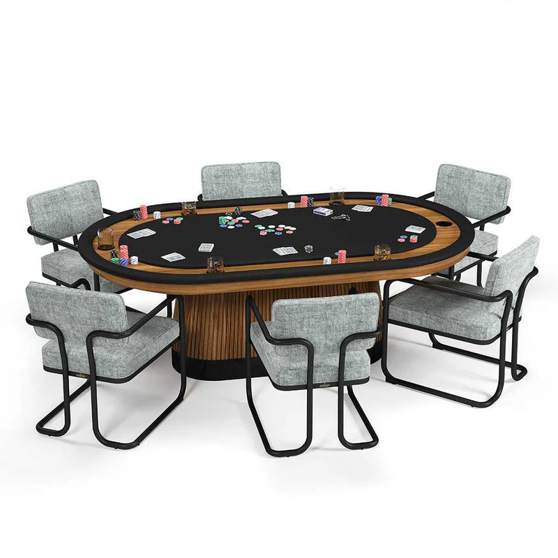 PRO84TXTBL - Prohibition Texas Hold'em Poker Table