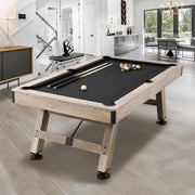 Uimoso 7Ft Billiards Table Pool Table Set Black Cloth for Family Game Room