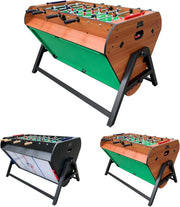 Triplex 55" 3-In-1 Swivel Multi Game Table – Foosball, Air Hockey & Billiards Combo – Telescopic Rods, Premium Accessories & Durable Design for Home Game Rooms