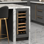 Reserve 14.8-In W 23 -Bottles Panel Ready Dual Zone Cooling Built-In Indoor Wine Cooler