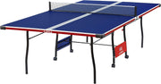 Indoor 15Mm Ping Pong Table with Quick Clamp Ping Pong Net Set - Single Player Playback Mode - Regulation Size Table Tennis Table - Compact Storage Ping Pong Table