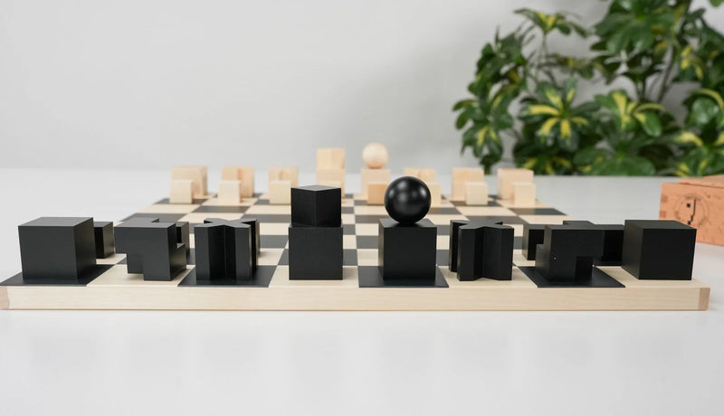 Bauhaus Chess Set - Board and Pieces
